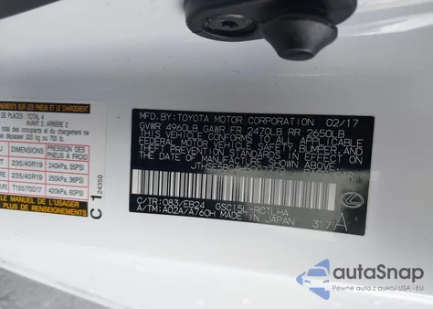 2017 Lexus Rc 350 from USA, damaged, VIN JTHSE5BC4H5007772